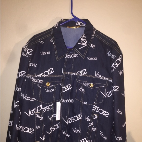 Versace logo mania denim jacket - Picture 4 of 15